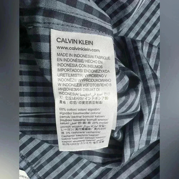 Calvin Klein Men's button up. Large. Cotton/Cashmere - Picture 9 of 11